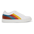 Paul Smith White Multi Stripe Basso Sneakers