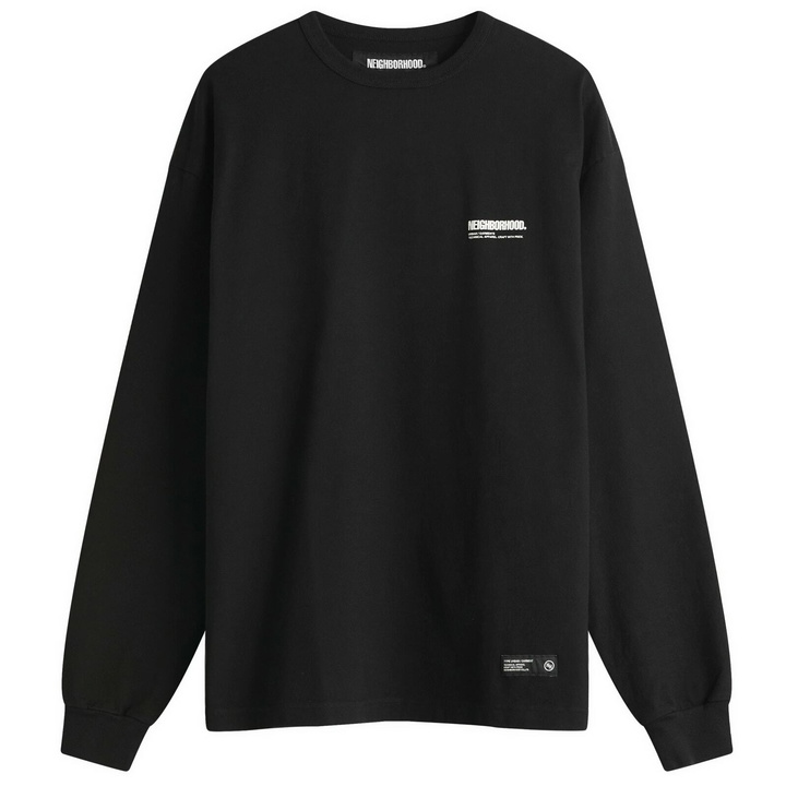 Photo: Neighborhood Men's Classic Logo Longsleeve T-Shirt in Black