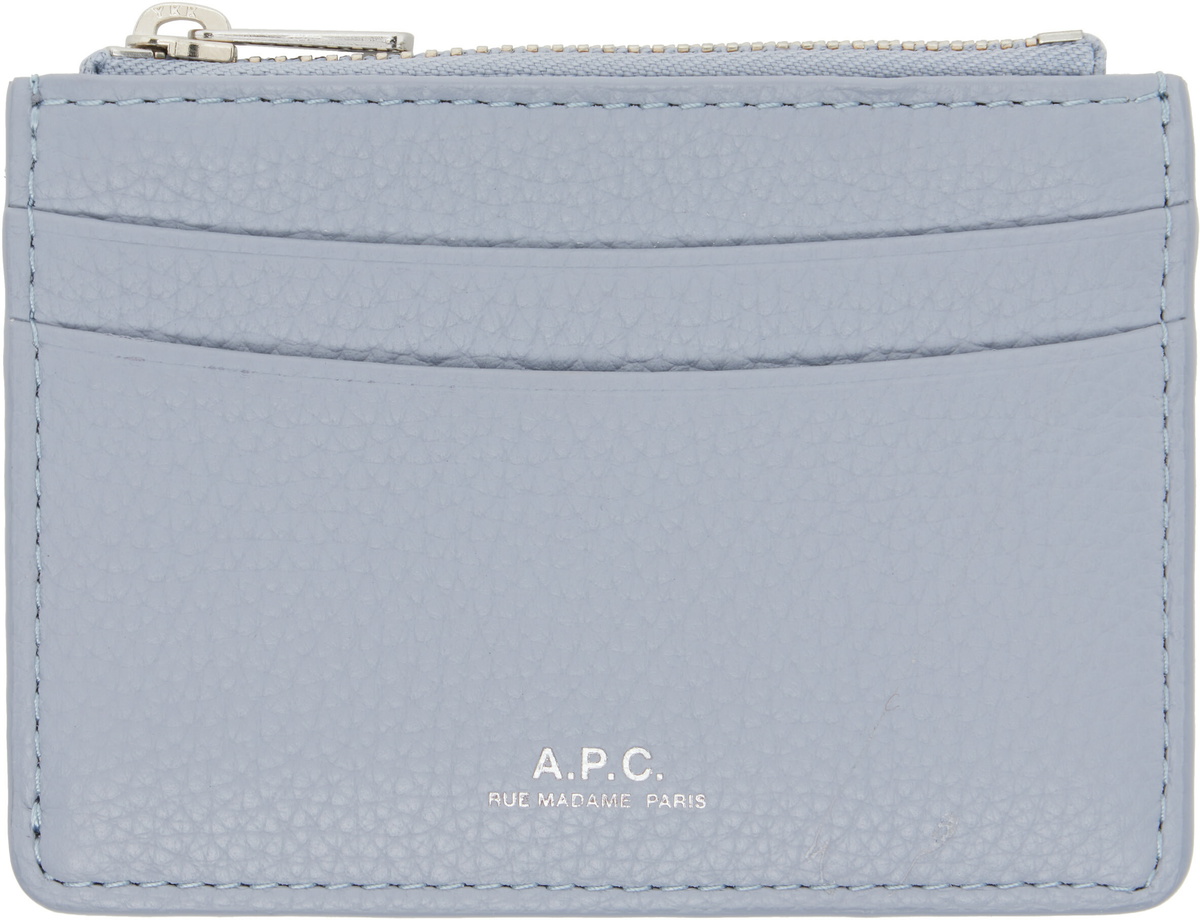 A.P.C. Blue Paris Card Holder