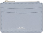 A.P.C. Blue Paris Card Holder