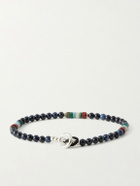 Mikia - Sterling Silver Multi-Stone Beaded Bracelet - Blue
