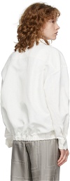 Totême White Monogram Tracksuit Zip-Up Jacket
