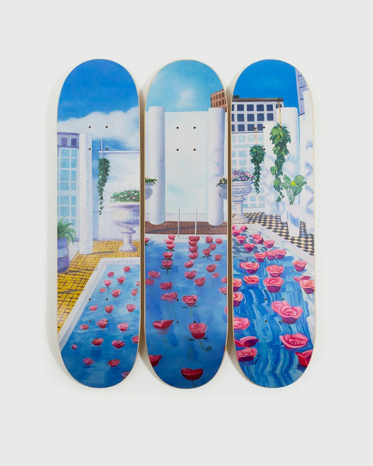 The Skateroom Mak2 Home Sweet Home: Rose Pool Skateboard Multi Home Deco