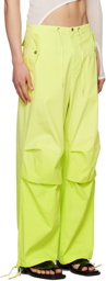 Dion Lee Yellow Sunfade Trousers