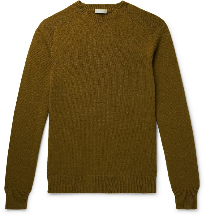 Photo: Margaret Howell - Cotton and Cashmere-Blend Sweater - Green