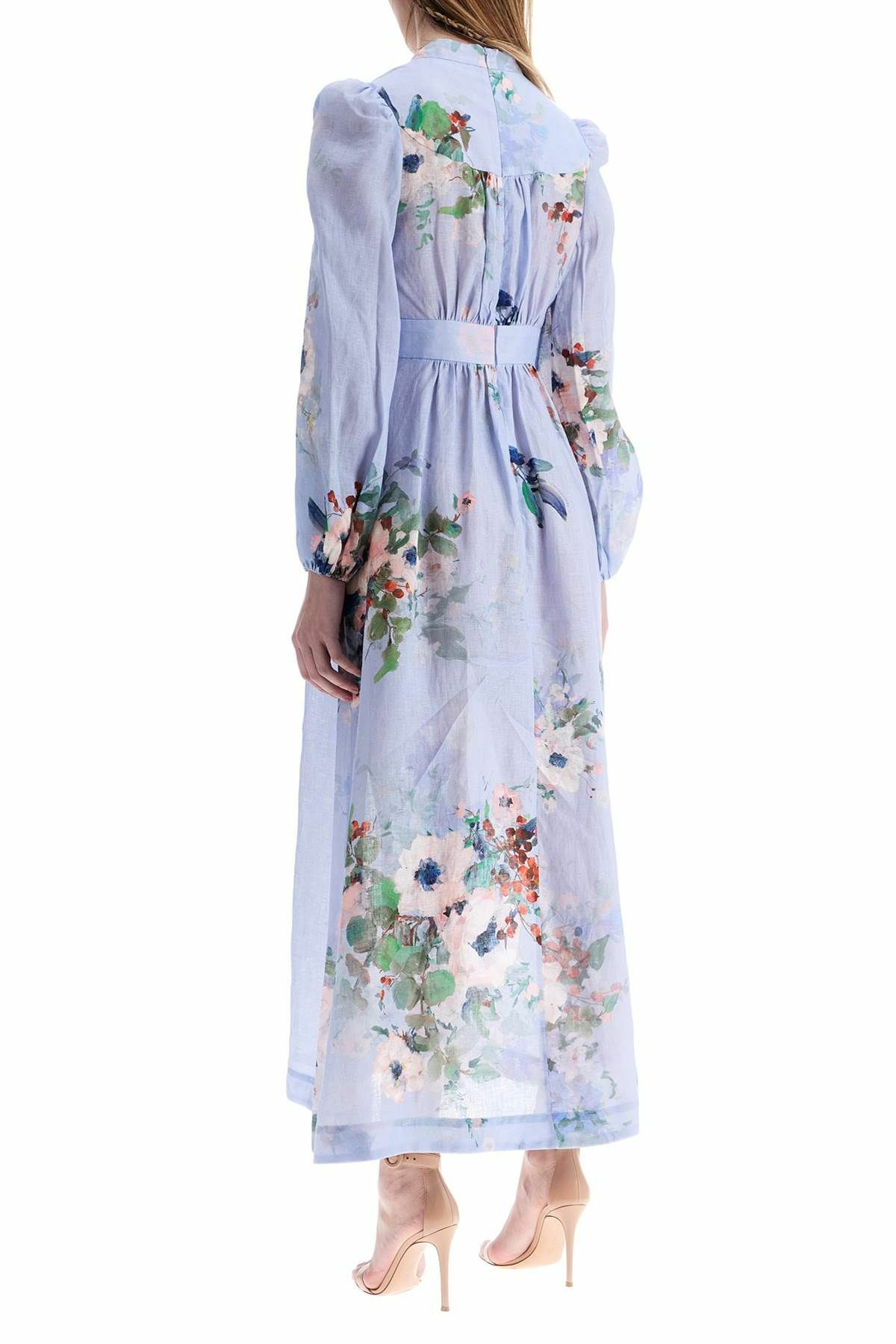 blue floral zimmermann dress Zimmermann // White & Blue Floral Linen Dress – VSP Consignment