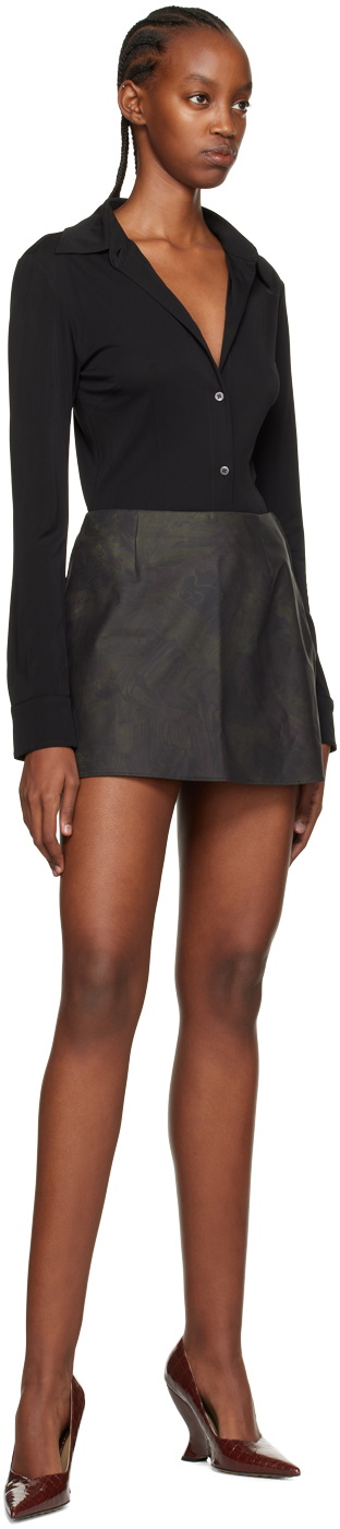 Puppets and Puppets Black Thermochromic Mini Skirt