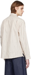 Jacquemus Beige Le Raphia 'La Chemise Simon' Shirt