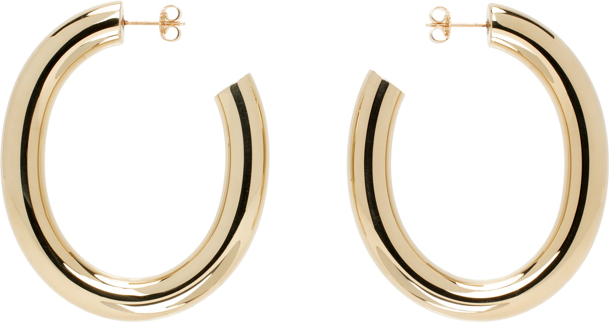 Laura Lombardi Gold Curve Earrings