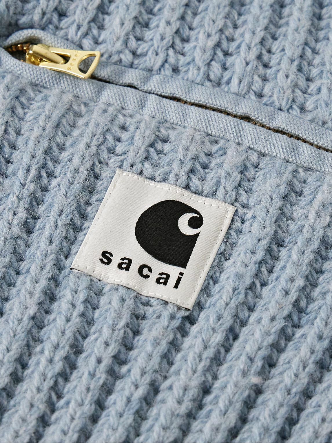 Sacai - Carhartt WIP Detroit Ribbed Wool and Nylon-Blend Sweater 