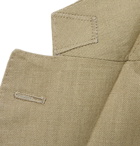 Boglioli - Olive Linen and Cotton-Blend Twill Blazer - Men - Green