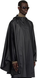 RAINS Black Cape Coat