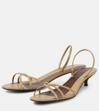 The Row Harlow 35 leather slingback sandals