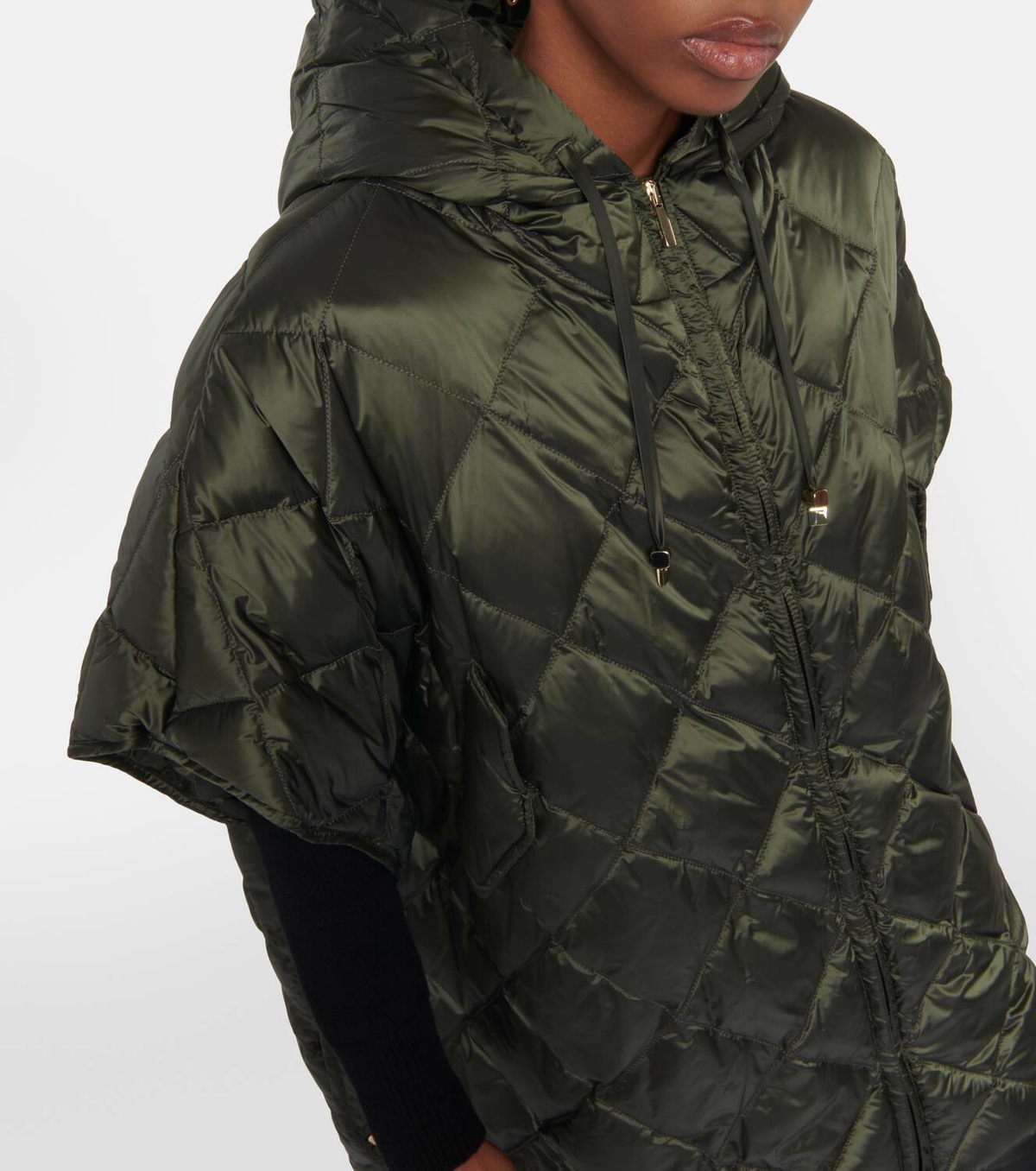Max Mara The Cube Treman quilted puffer cape Max Mara