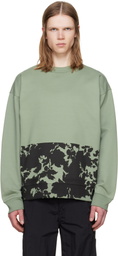 Dries Van Noten Green Floral Sweatshirt