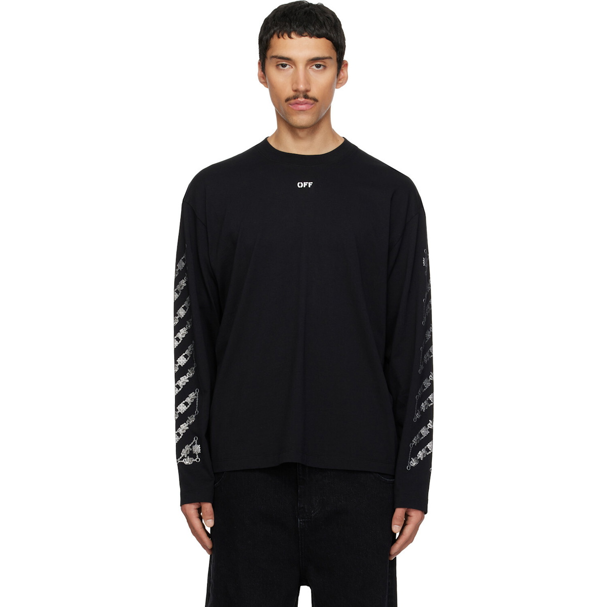 Off-White Men's Chain Arrow Slim T-Shirt in Black Off-White