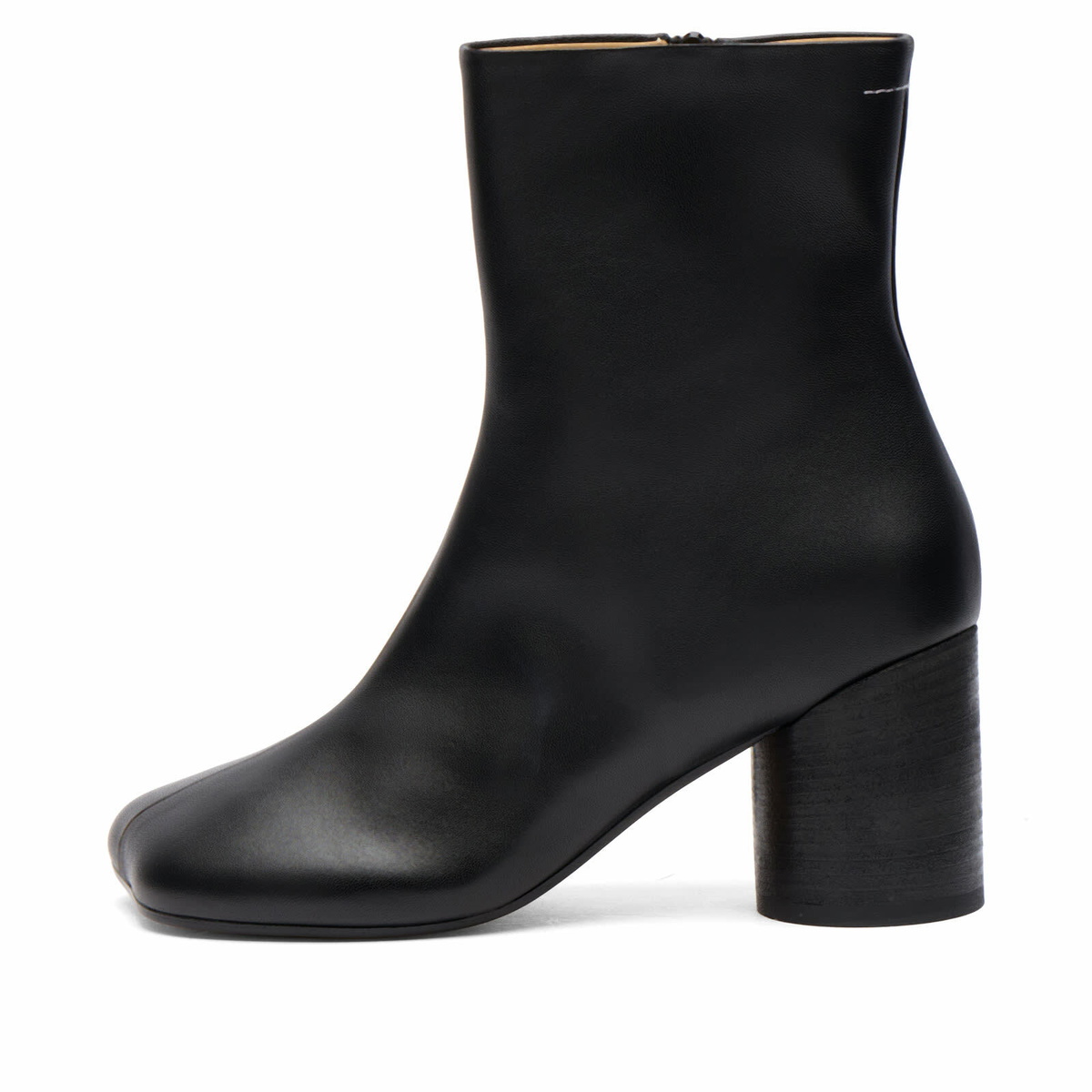 MM6 Maison Margiela Women's Heeled Moulded Toe Ankle Boots in Black