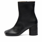 MM6 Maison Margiela Women's Heeled Moulded Toe Ankle Boots in Black