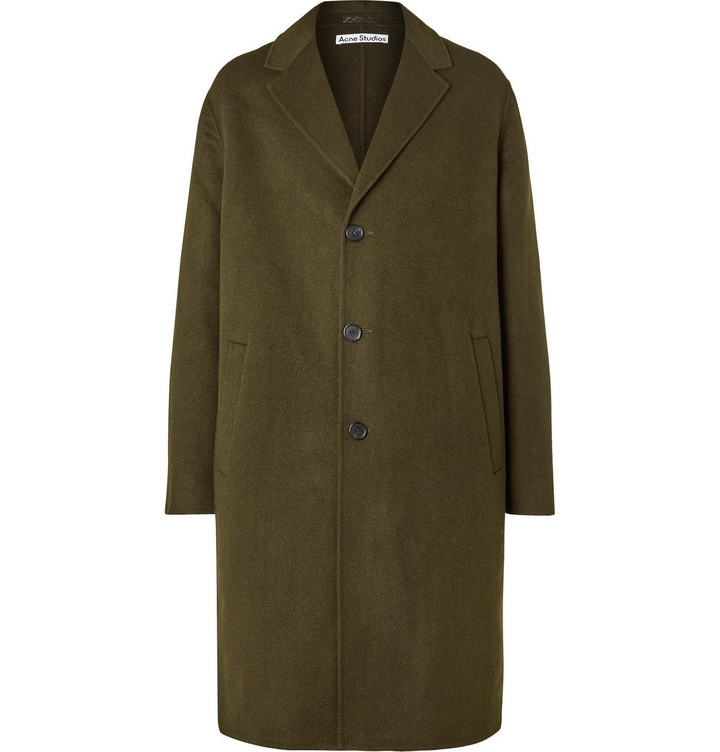 Photo: Acne Studios - Dali Double-Faced Wool-Twill Coat - Green