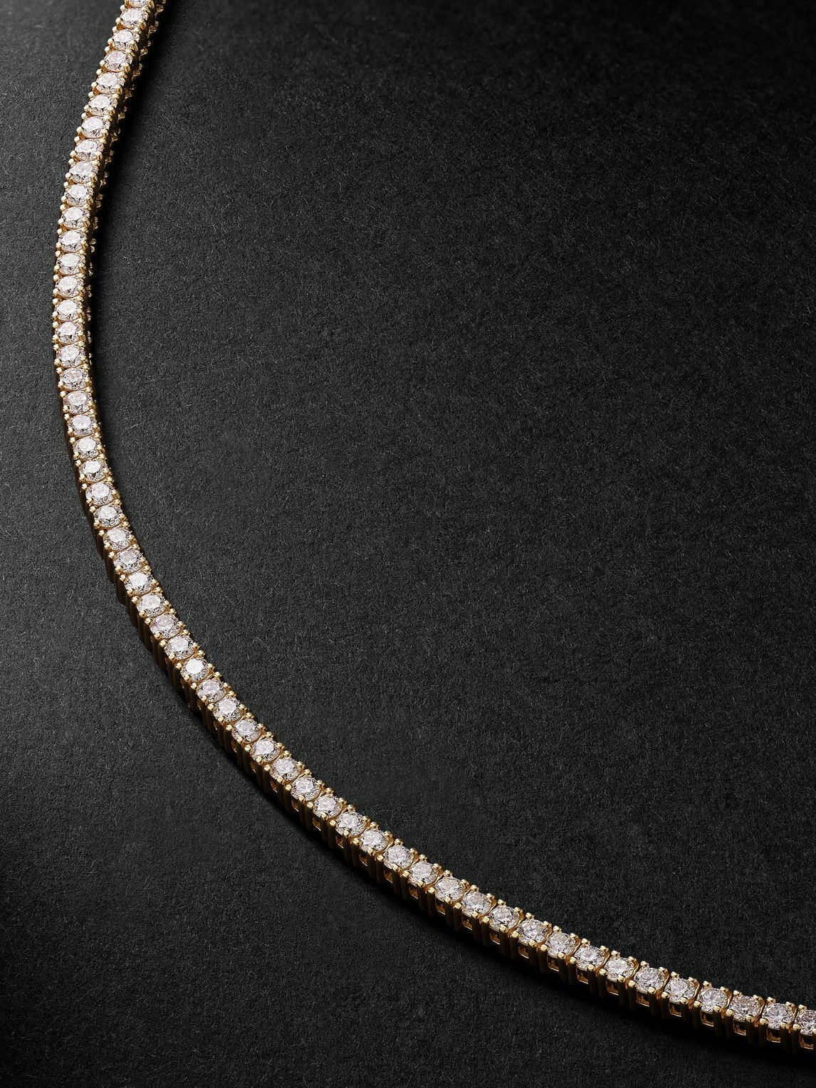Sydney Evan - 14-Karat Gold Diamond Tennis Necklace