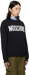 Moschino Black Printed-Logo Sweatshirt