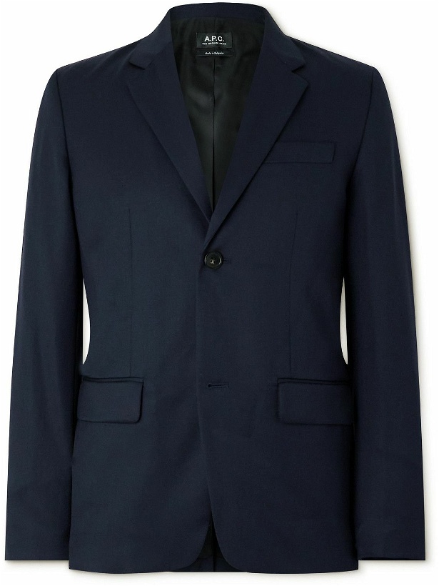Photo: A.P.C. - Harry Wool Suit Jacket - Blue