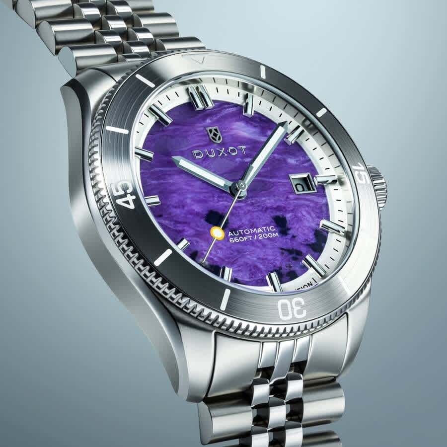 Duxot Pacifico Automatic Purple Dial Mens Watch DX-2076-11