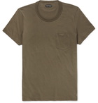 TOM FORD - Slim-Fit Cotton-Jersey T-Shirt - Army green