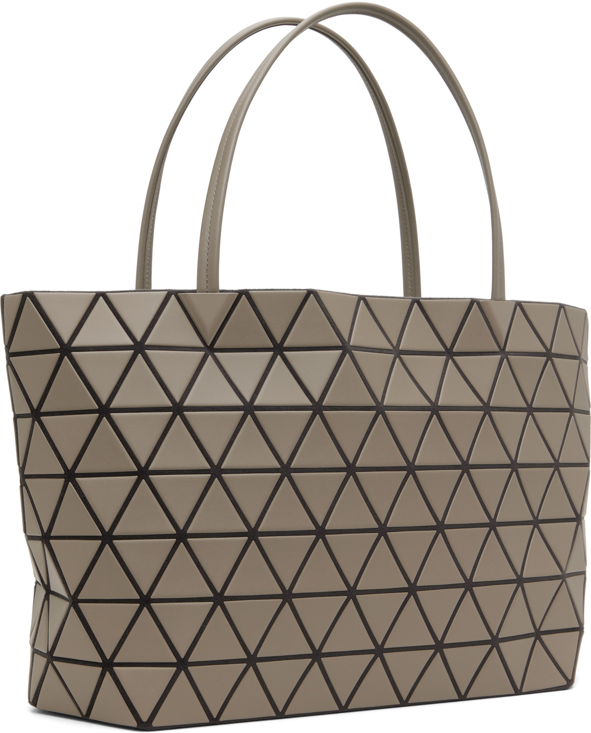 BAO BAO ISSEY MIYAKE Beige Bateau Matte Medium Tote Bao Bao