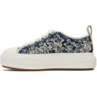 AMIRI Blue Denim Court Low Sneakers