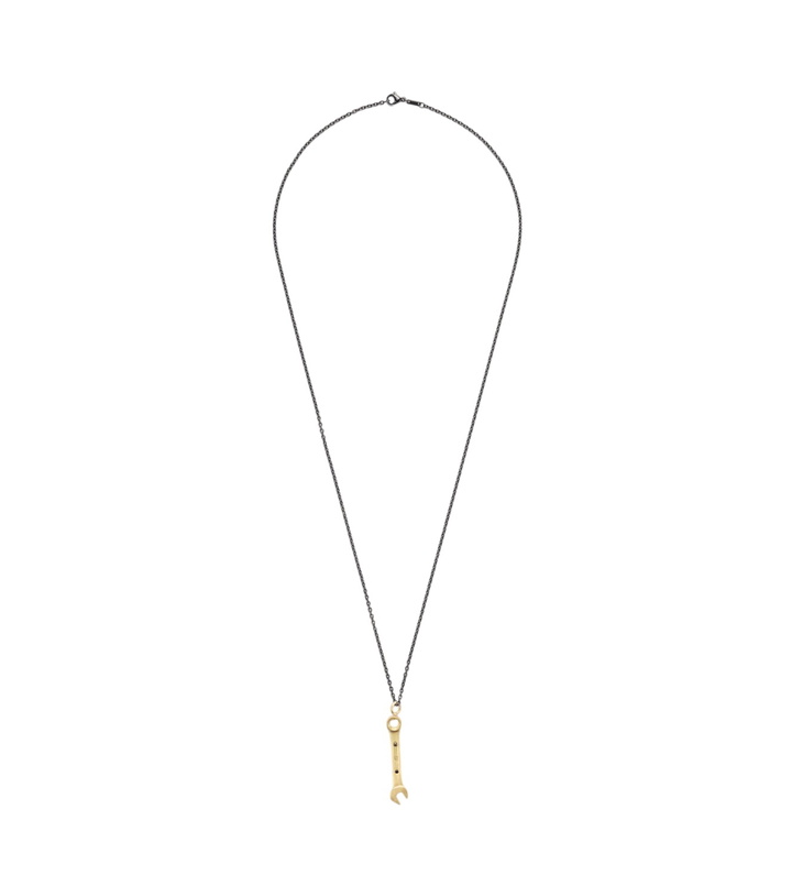 Photo: Ileana Makri Divine Mechanics 18kt gold pendant necklace with diamonds