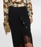 Dries Van Noten Crêpe maxi skirt