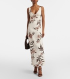 SIR Floral linen maxi dress