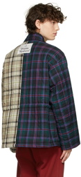 Vivienne Westwood Multicolor Wool Ben Quilted Kaban Jacket