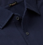 Rubinacci - Cotton-Piqué Polo Shirt - Blue