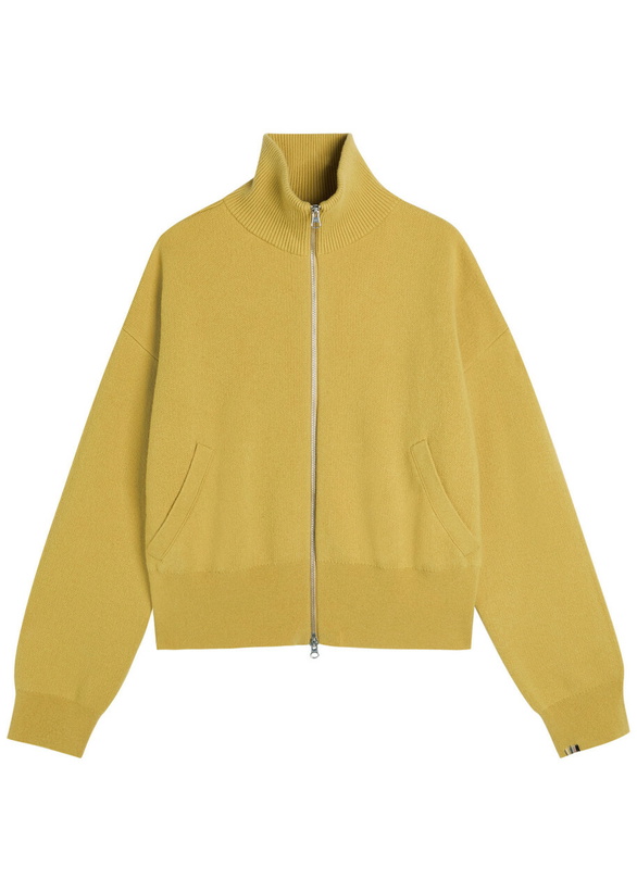 Photo: Extreme Cashmere N°385 Xtra Cute Cashmere Cardigan - Yellow - One Size
