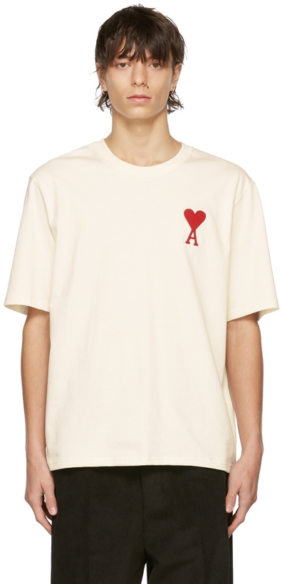 Photo: AMI Alexandre Mattiussi SSENSE Exclusive Off-White Ami De Coeur T-Shirt