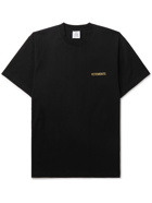 VETEMENTS - Oversized Logo-Print Cotton-Jersey T-Shirt - Black