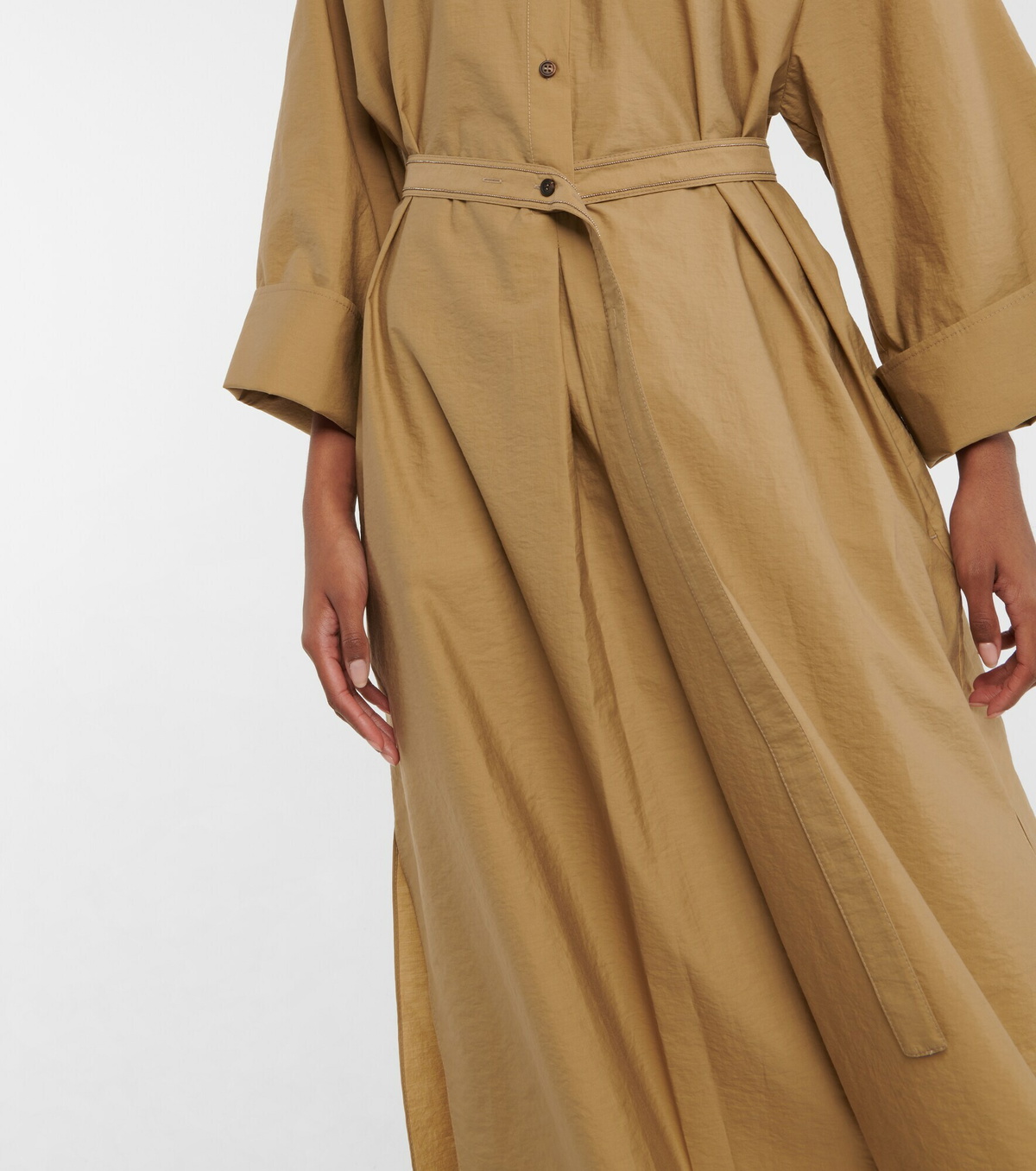 Brunello Cucinelli - Cotton-blend shirt dress Brunello Cucinelli Brunello Cucinelli - Cotton-blend shirt dress Brunello Cucinelli