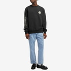 New Amsterdam Surf Association Men's Logo Crew Sweat in Black/White