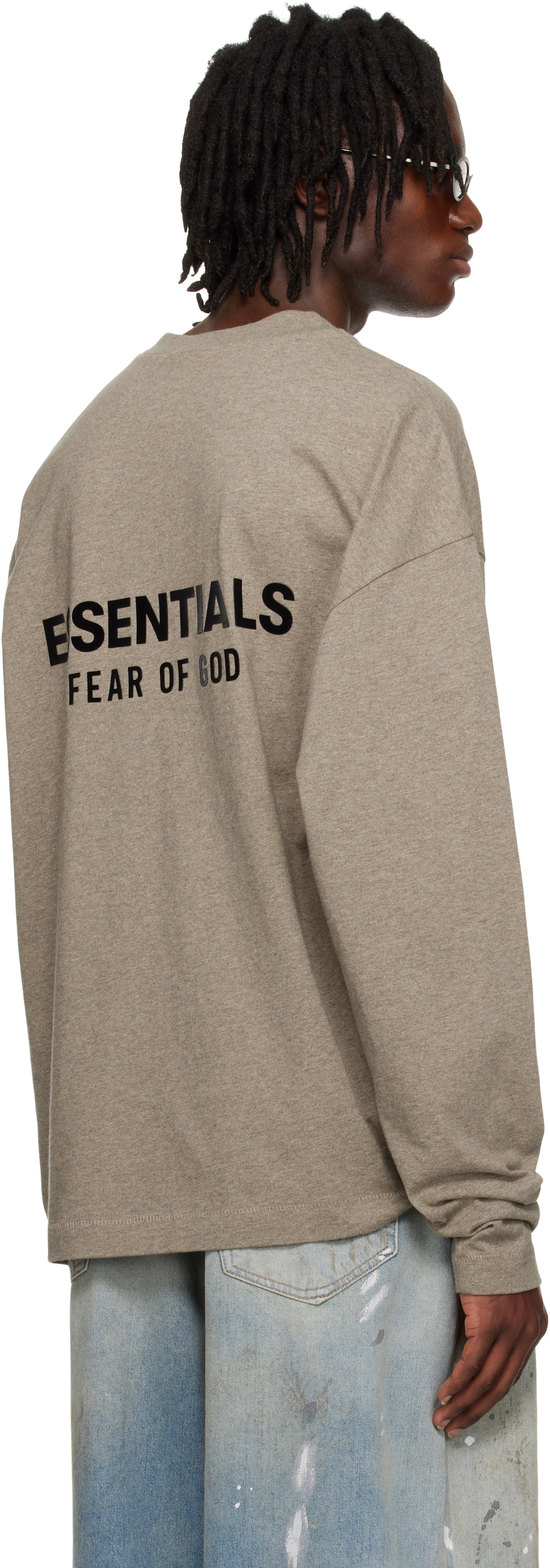 Fear of God ESSENTIALS Gray Classic Long Sleeve T-shirt