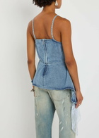 Marques' Almeida Asymmetric Denim top Light Blue
