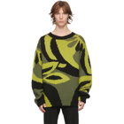 Dries Van Noten Green Wool Sweater