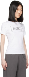 MM6 Maison Margiela White Numeric T-Shirt