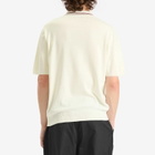 Malbon Men's Campania Knitted Polo in Ivory