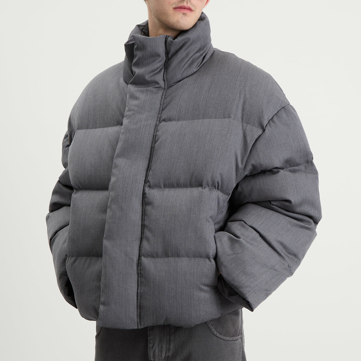 Entire Studios Men's MML Puffer Jacket in Suitinggrey