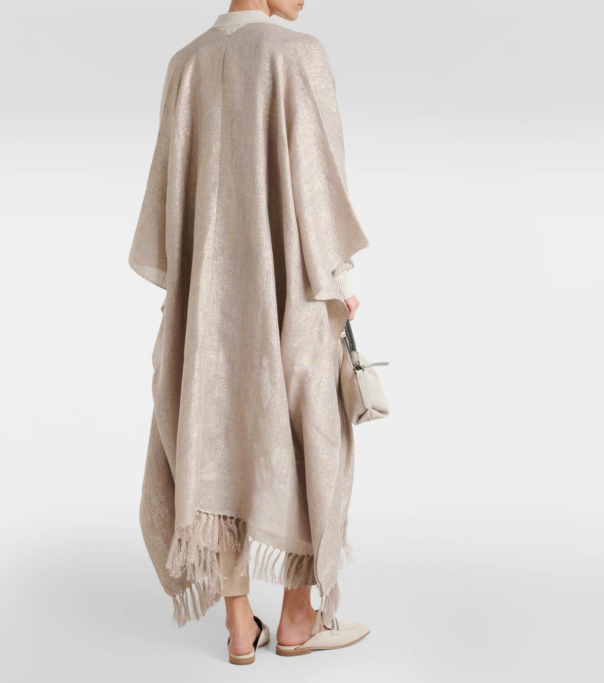 Brunello Cucinelli Fringed cape