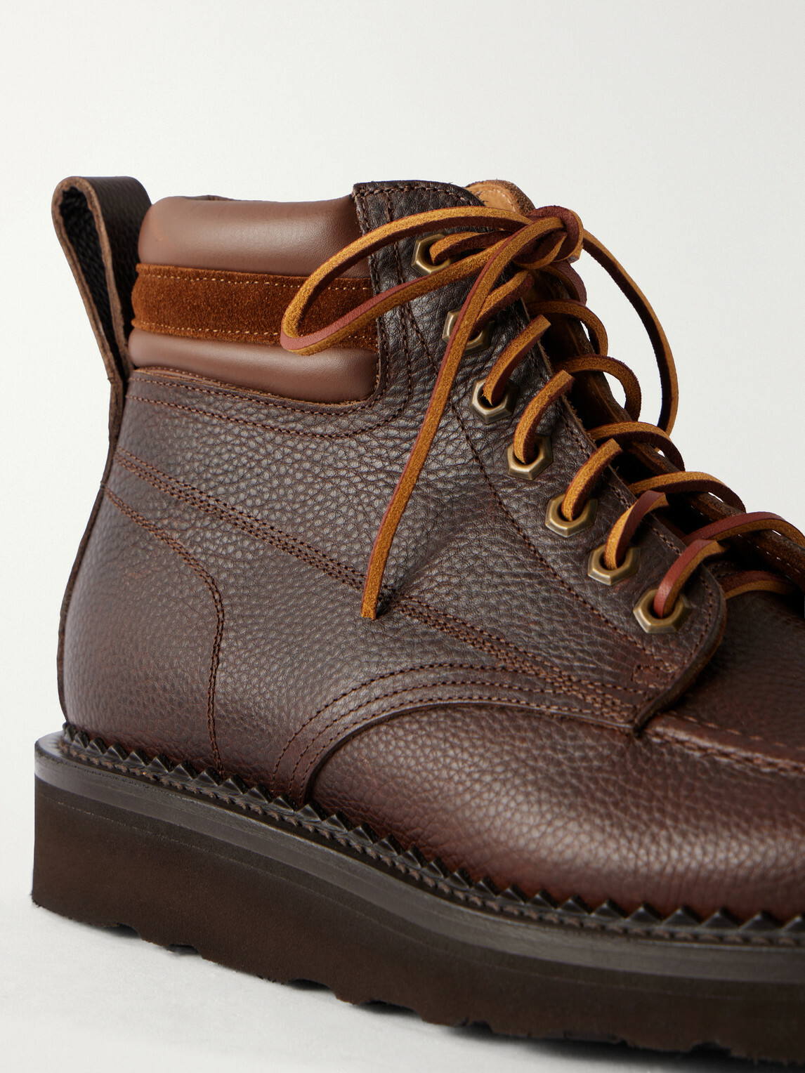 Yuketen - American Work Full-Grain Leather Boots - Brown