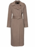 THEORY Belted Wool & Cashmere Wrap Trench Coat