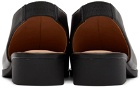 Issey Miyake Black United Nude Edition Fin Flat Sandals